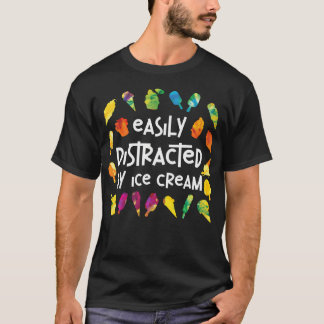 Ijsje Kegel Popsicle Licht Afgeleid Door Ijs T-shirt