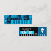 ijsje (kletspraat) klantenkaartje (Voorkant / Achterkant)