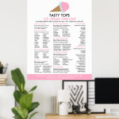 Ijsje, Menu Ijszaak Poster (Thuiskantoor)