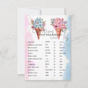 Ijsje Oudewijvenpraatjes Baby Shower Spelkaart Kaart