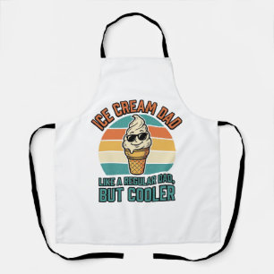 Ijsje Papa Vintage Grappige Koelere Papa Shirt Ont Schort