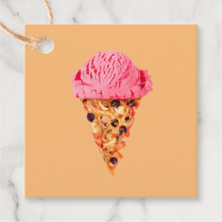 Ijsje Pizza Favor Tags Bedankjes Labels