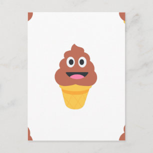 ijsje - poo emoji briefkaart
