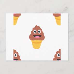 ijsje - poo emoji briefkaart