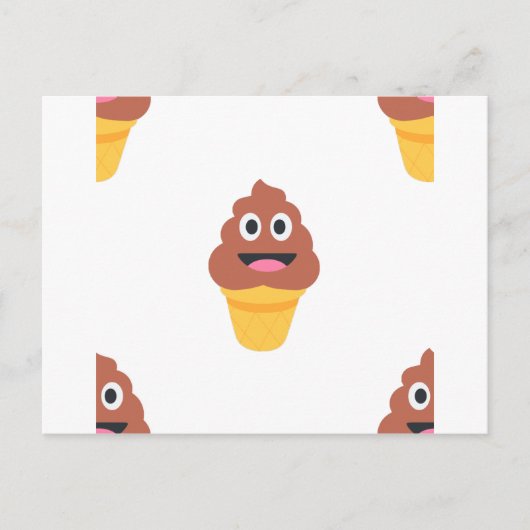 ijsje - poo emoji briefkaart (Voorkant)