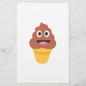 ijsje - poo emoji briefpapier (Voorkant)