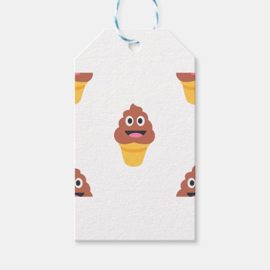 ijsje - poo emoji cadeaulabel (Voorkant)