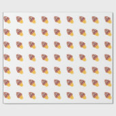 ijsje - poo emoji cadeaupapier (Vlak)