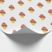 ijsje - poo emoji cadeaupapier (Hoek)