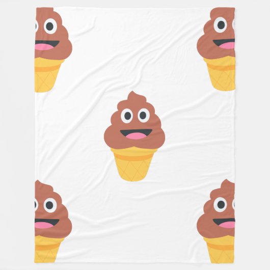 ijsje - poo emoji deken (Voorkant)