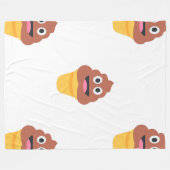 ijsje - poo emoji deken (Voorkant (Horizontaal))