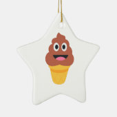 ijsje - poo emoji keramisch ornament (Rechts)