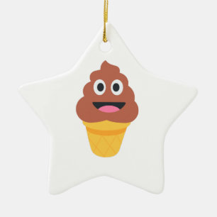 ijsje - poo emoji keramisch ornament