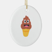 ijsje - poo emoji keramisch ornament (Rechts)
