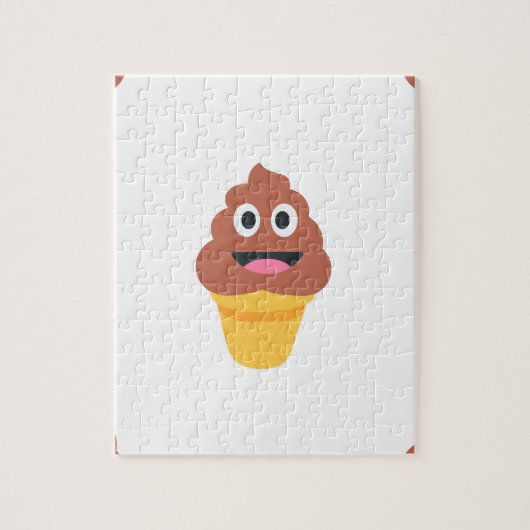ijsje - poo emoji legpuzzel (Verticaal)