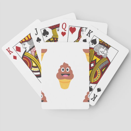 ijsje - poo emoji pokerkaarten (Achterkant)
