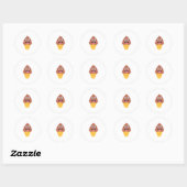 ijsje - poo emoji ronde sticker (Vel)