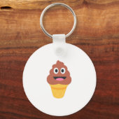ijsje - poo emoji sleutelhanger (Voorkant)