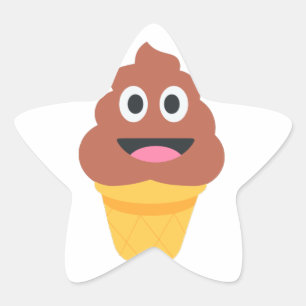 ijsje - poo emoji ster sticker