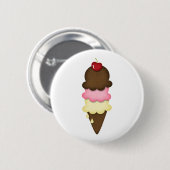 ijsje ronde button 5,7 cm (Voorkant /achterkant)