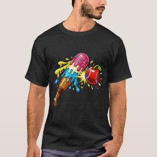 Ijsje Slagger Honkbal Kunst T-shirt