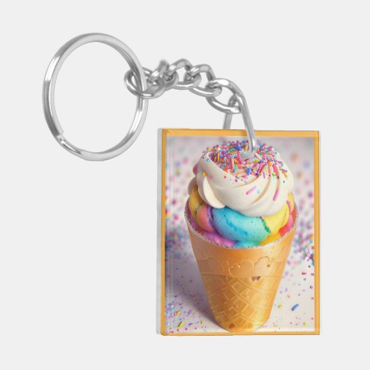 Ijsje strooigoed sleutelhanger (Voorkant Links)