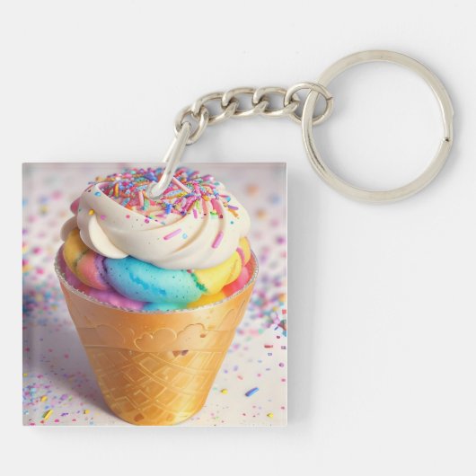 Ijsje strooigoed sleutelhanger (Achterkant)