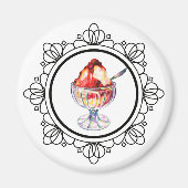  ijsje sundae elegant magnet (Voorkant)