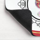 ijsje sundae in een glazen mousepad muismat (Hoek)