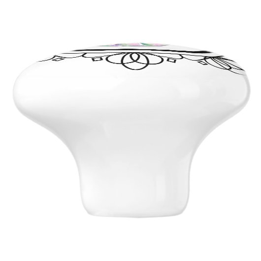  ijsje sundae keramische knol keramische knop (Zijkant)