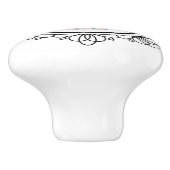  ijsje sundae keramische knol knop (Zijkant)