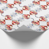  ijsje Sundae rood bruin wit Cadeaupapier (Hoek)