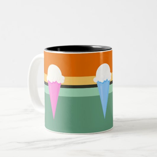 Ijsje Tweekleurige Koffiemok (Voorkant links)