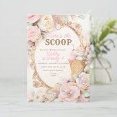  ijsje Verjaardag, blos ijsje Kaart (Staand voorkant)