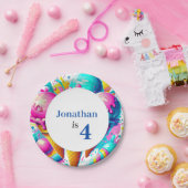 ijsje verjaardagsfeestje papieren bordje (Feest)