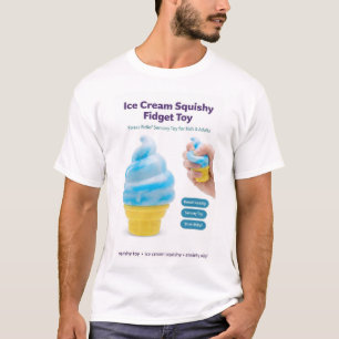 Ijsje Zachte Speelgoed Kawaii Stress Verlichtende T-shirt