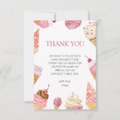 Ijsje Ze is ingepikt Bruidsmeisjesfeestje Bedankkaart (Voorkant)