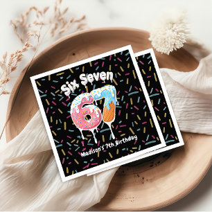 Ijsje Zes Zeven 67 Verjaardag Servetten