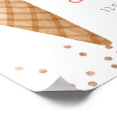 Ijsje Zij Is Gescoord Bruidsborrel Welkom Poster (Hoek)