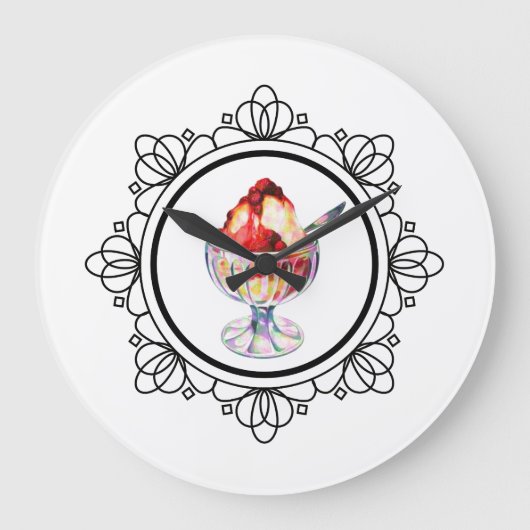  ijsje zonsonderklokje grote klok (Voorkant)