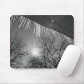 IJsjes op dak en zon Muismat (Met muis)