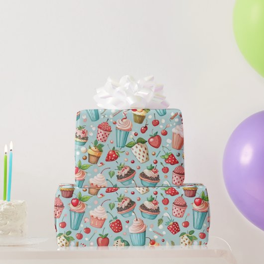 Ijsjes Pret Cadeaupapier (Feestgeschenken)