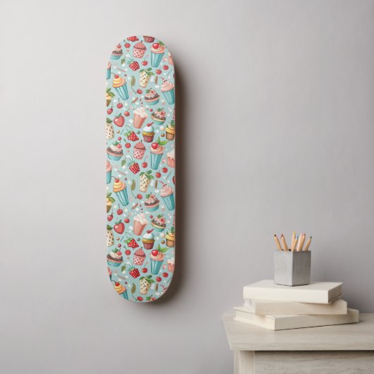 Ijsjes Pret Persoonlijk Skateboard (Muurkunst)