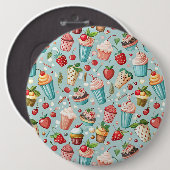 Ijsjes Pret Ronde Button 6,0 Cm (Voorkant /achterkant)