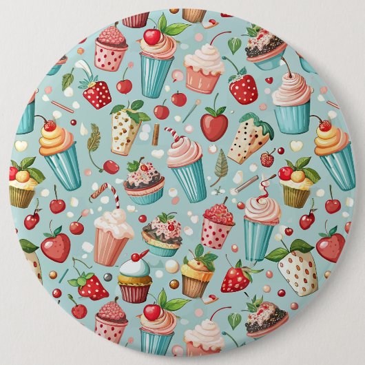 Ijsjes Pret Ronde Button 6,0 Cm (Voorkant)