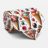 Ijsjes Salon Feestje Stropdas (Opgerold)