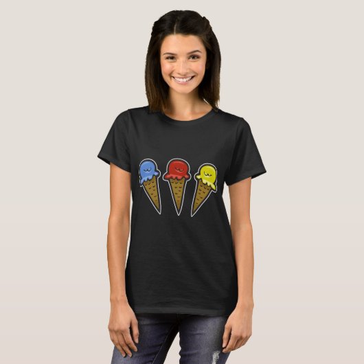 Ijsjeshoorntjes Nr. 4 T-shirt (Voorkant volledig)