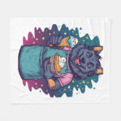 Ijsjeskraam van de Weerwolf Fleece Deken (Voorkant (Horizontaal))