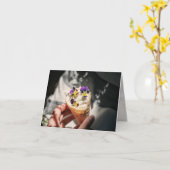Ijskaart uitnodigingskaart kaart (Gele Bloem)