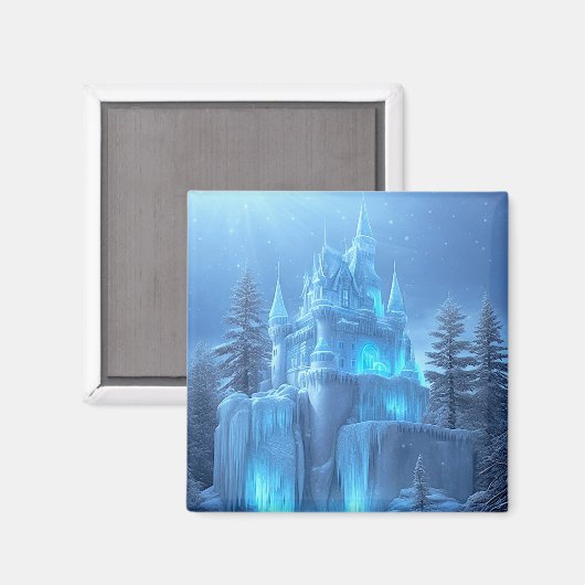 IJskasteel van Frozen Dreams Magnet (Voorkant / Achterkant)
